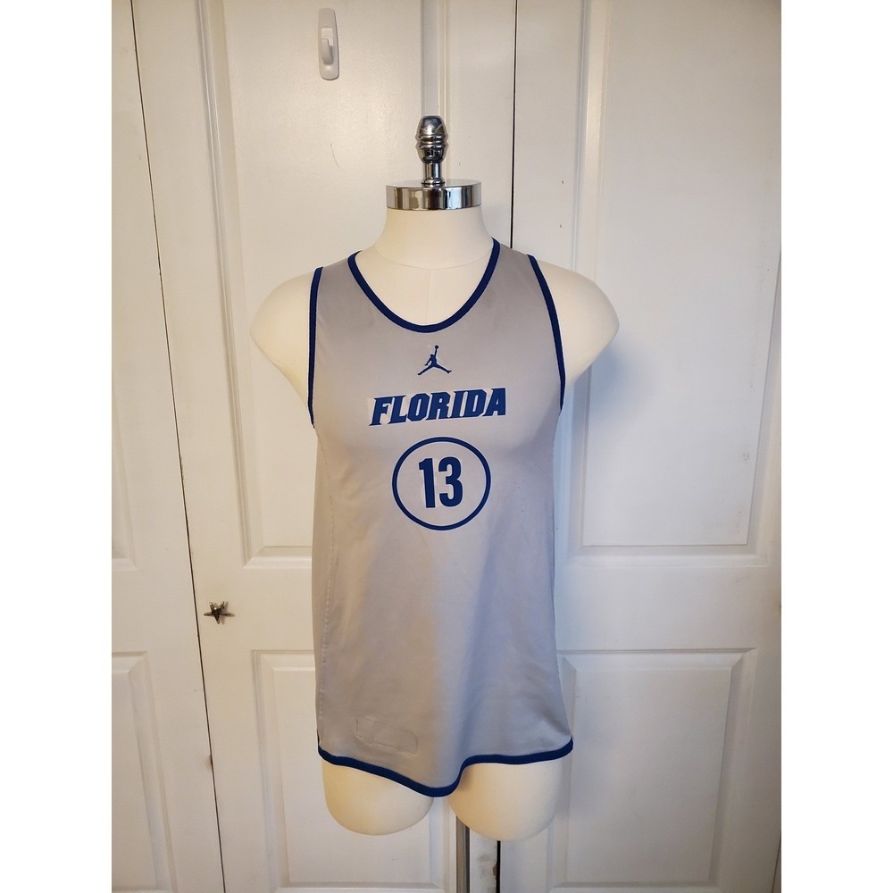 Florida Gators Team Issued Basketball Practice Jersey M Jordan Blue #13